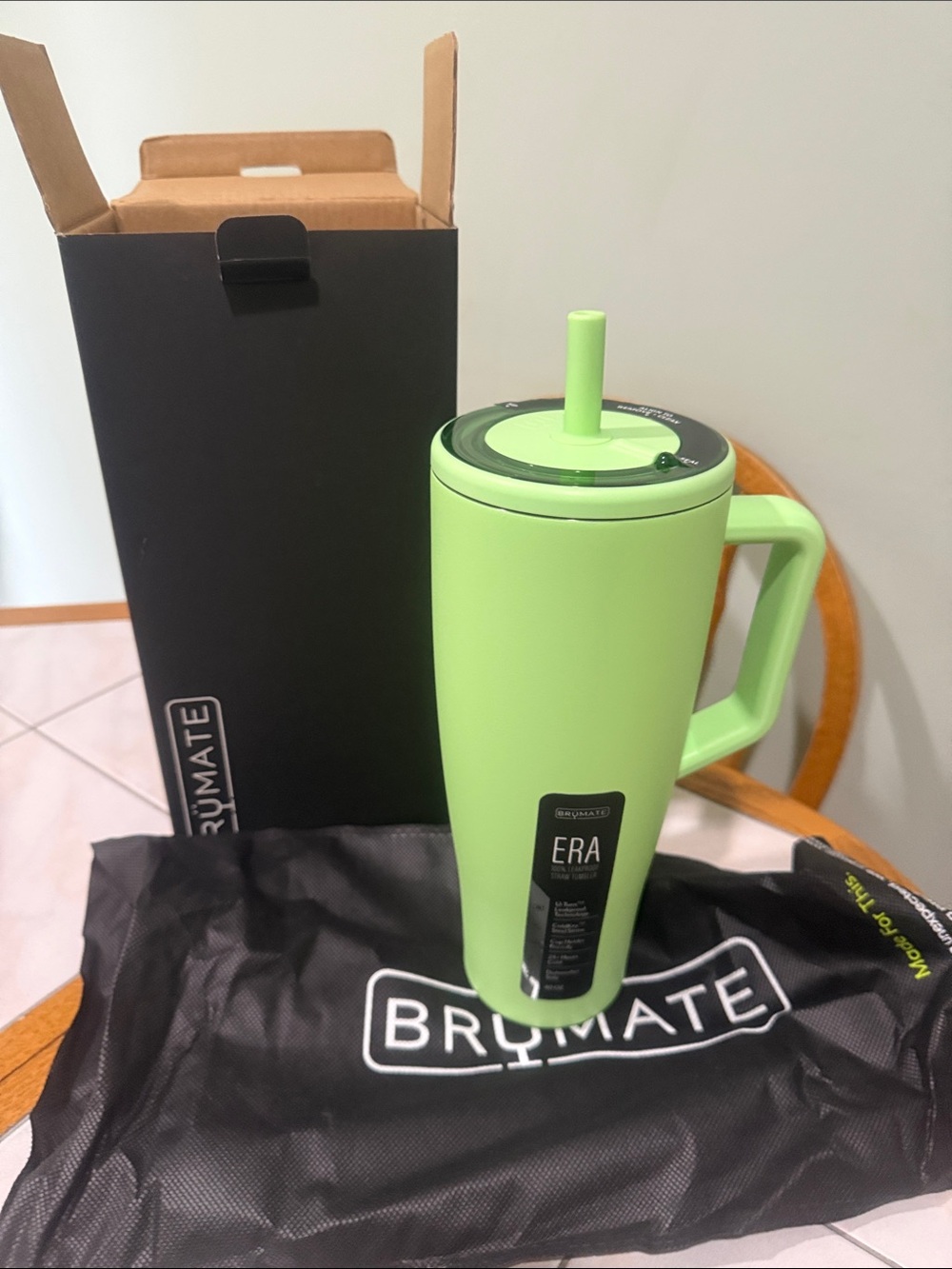 Brumate ERA Insulated Travel Mug - Lime Green 40 oz